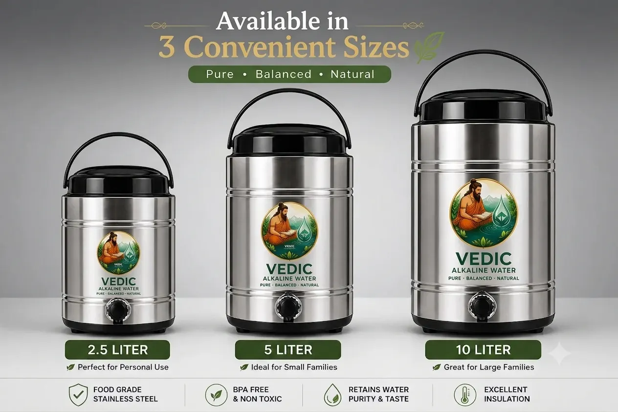 Alkaline water dispenser size options